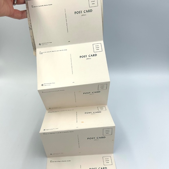 1950s Souvenir Views of HUNTSVILLE, MUSKOKA Ontario Canada Foldout Post Cards - Picture 4 of 4